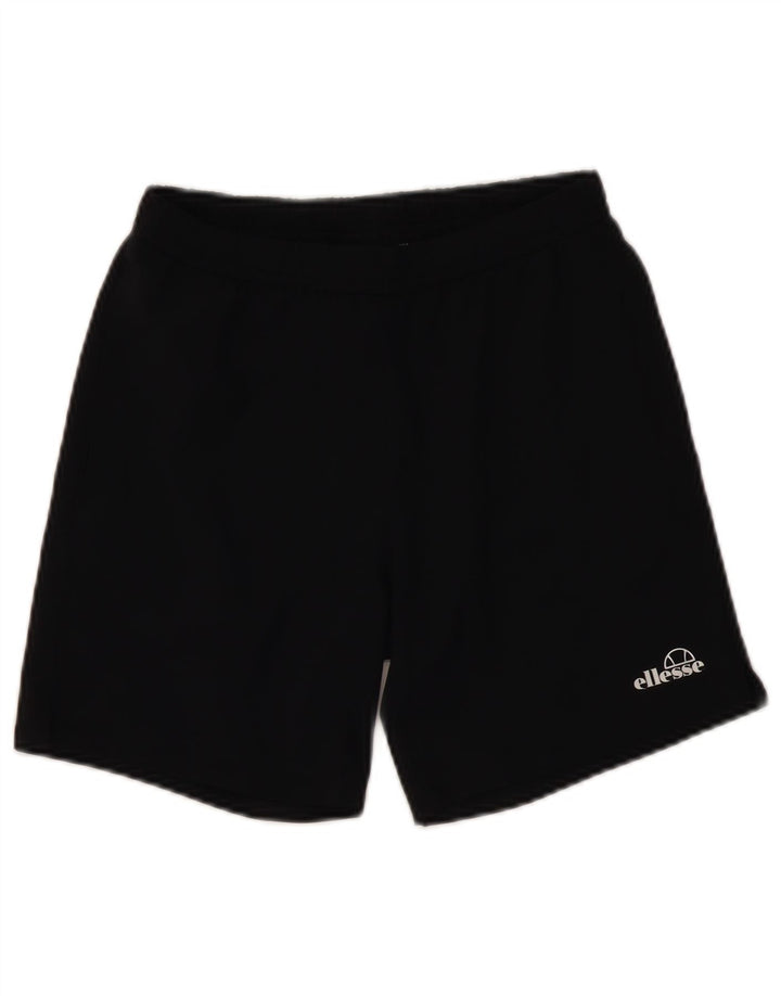 Ellesse Sportshorts für Mädchen, 11–12 Jahre, schwarzes Polyester