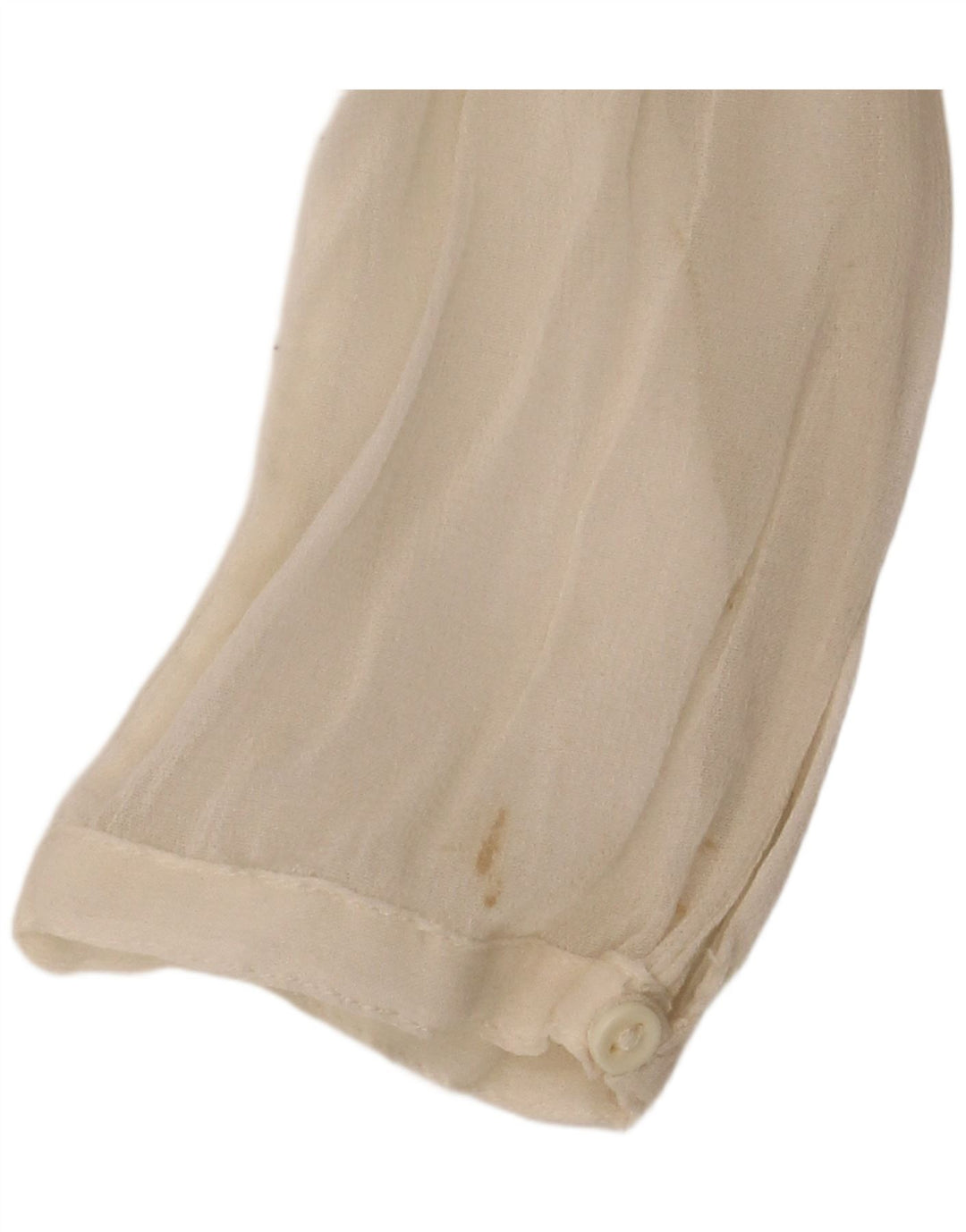 Übergroßes, durchsichtiges, langärmliges Blusenoberteil für Damen von Zara, Gr. 10, Größe S, Beige