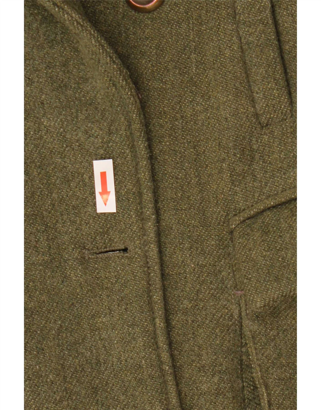 Zweireihiger Blazer für Damen von Zara, Größe UK 12, Mittel-Khaki, Polyester