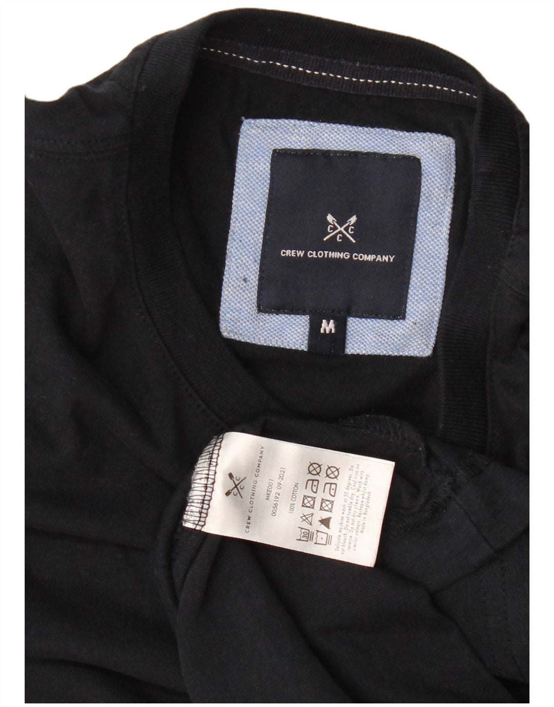 Crew Clothing Herren-T-Shirt-Oberteil, mittelgroß, marineblau, Baumwolle