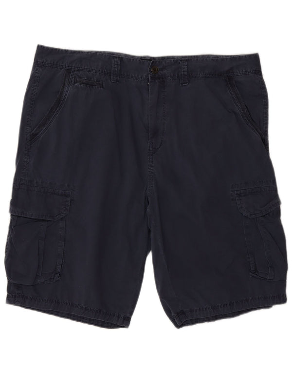 Hugo Boss Herren Comfort Fit Cargo Shorts EU 52 XL W38 Marineblaue Baumwolle