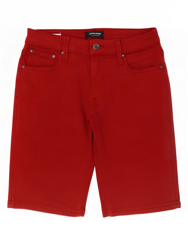 Jack & Jones Mens Casual Shorts Small W29 Red Cotton