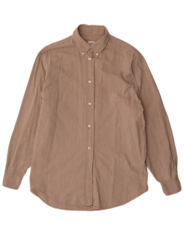 Calvin Klein Jeans Damen Hemd UK 18 XL Lila Baumwolle