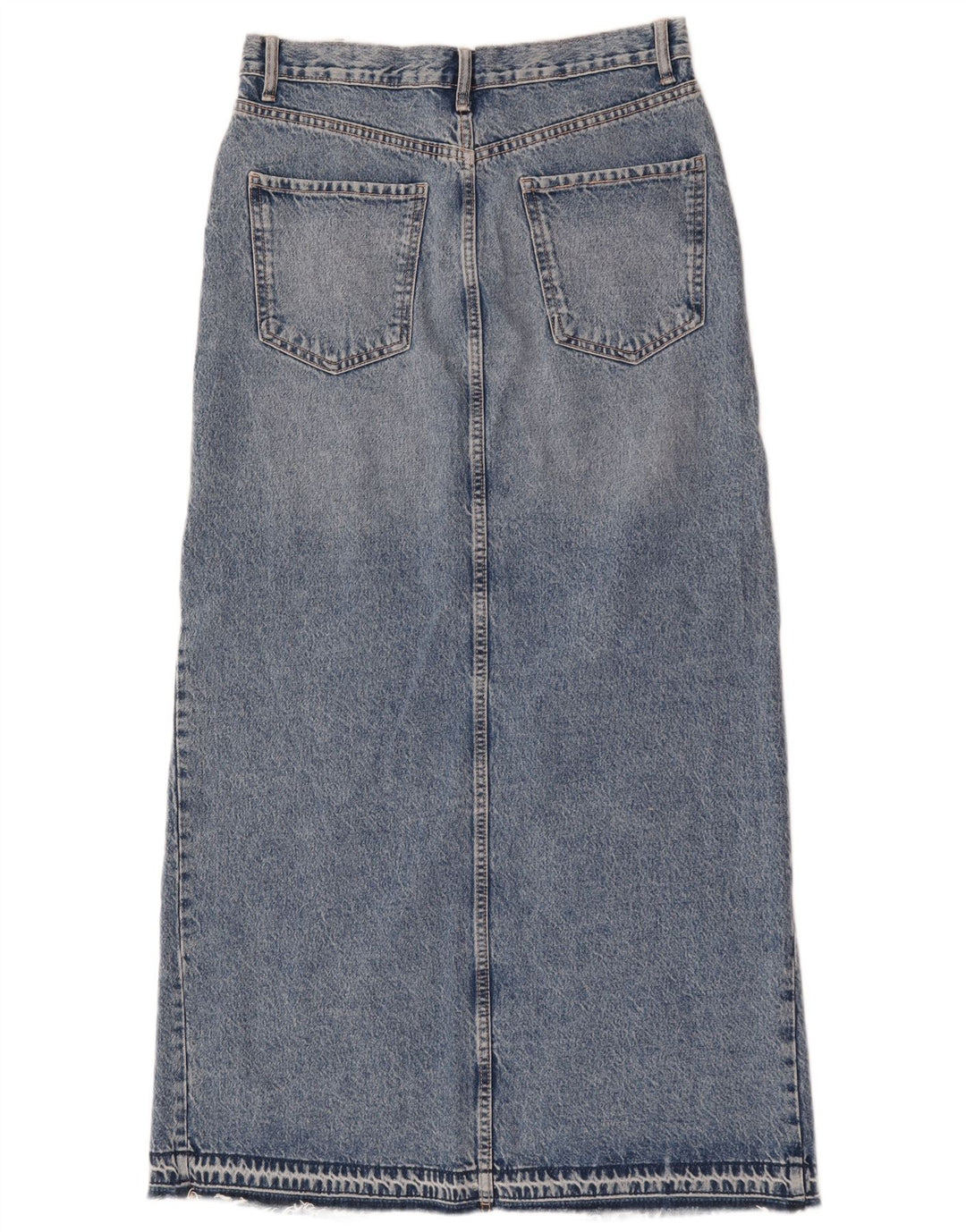Zara Damen Maxi-Jeansrock Medium W28 Blaue Baumwolle