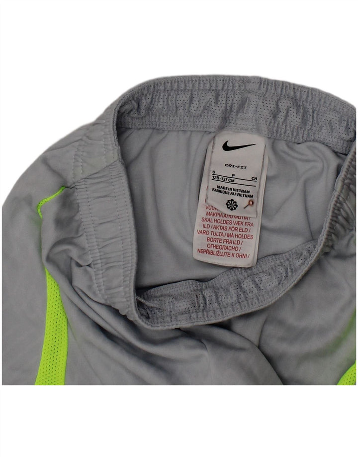 NIKE Boys Dri Fit Sport Shorts 8-9 Years Small  Blue Striped Polyester