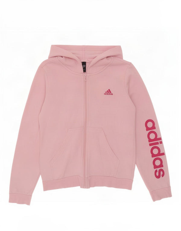Adidas Mädchen Graphic Zip Hoodie Pullover 11–12 Jahre Rosa