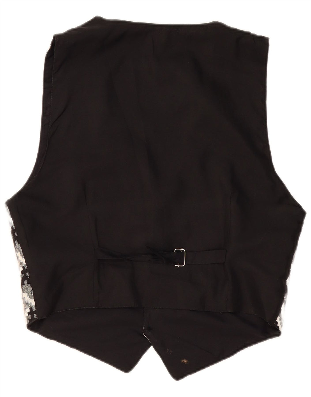 Vintage Herren Weste groß schwarz geometrisch