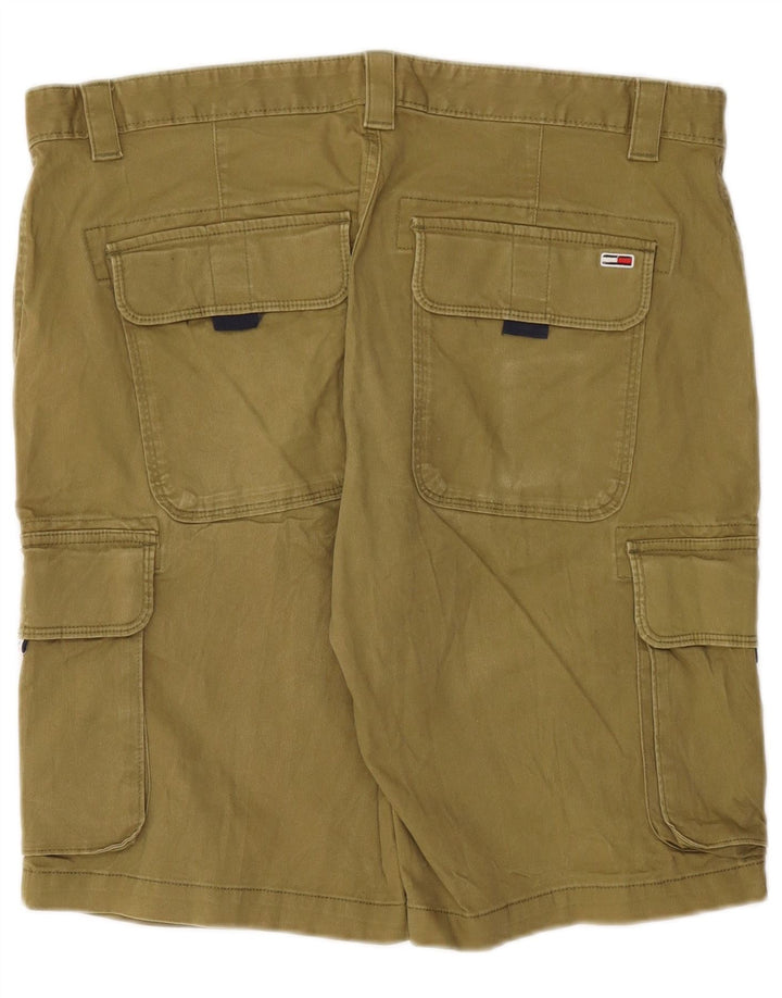Tommy Hilfiger Herren-Cargo-Cord-Shorts W36, große Khaki-Baumwolle