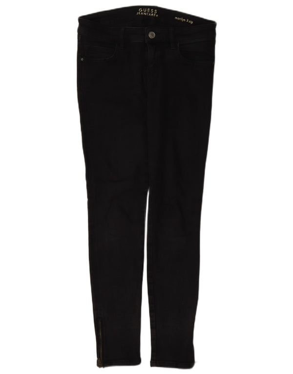 Guess Damen Marilyn Skinny Jeans W28 L28 Schwarz