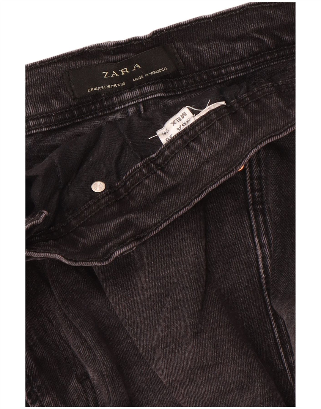 Zara Herren Slim Jeans EU 46 XL W36 L30 Grau