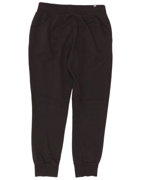 Puma Damen Trainingshose Jogger UK 10 Small Schwarz Baumwolle