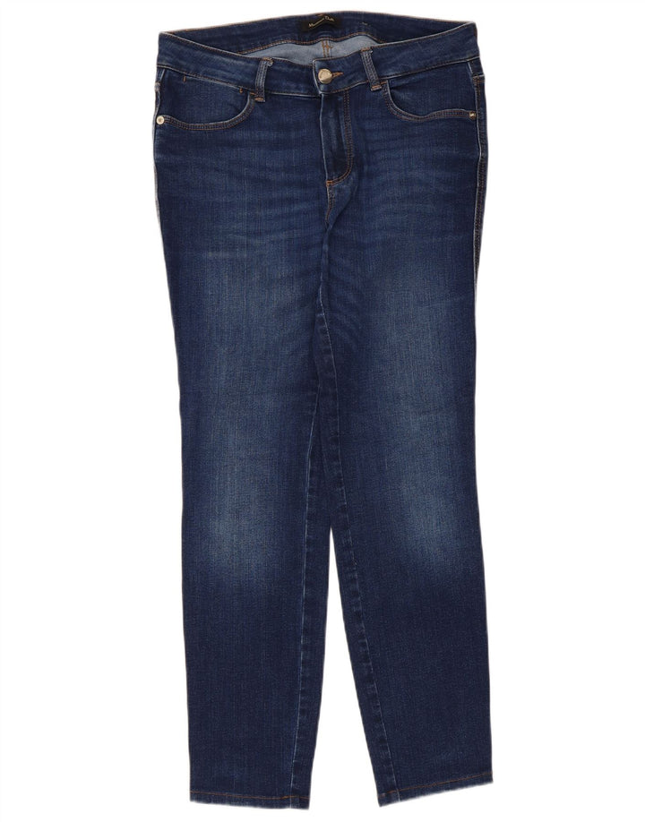 Massimo Dutti Damen Slim Jeans EU 38 Small W28 L26 Blau