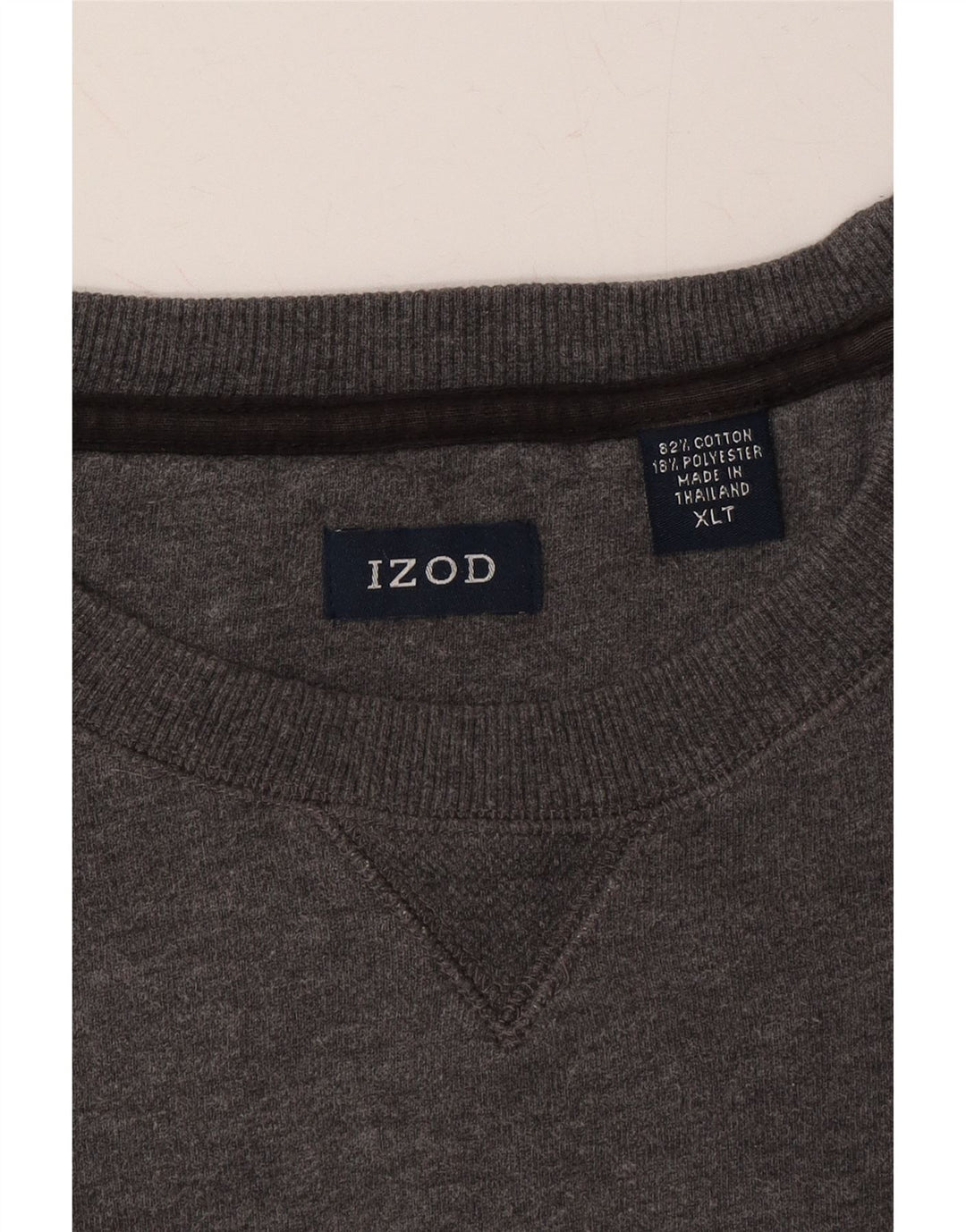 IZOD Mens Sweatshirt Jumper XL Grey Cotton Vintage Izod and Second-Hand Izod from Messina Hembry 
