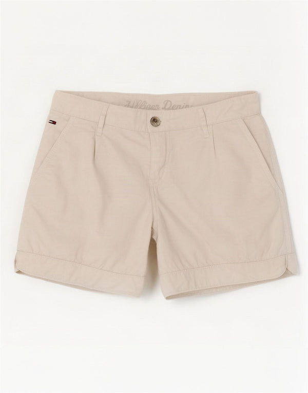 Tommy Hilfiger Damen Chinoshorts W27 Small Weiße Baumwolle