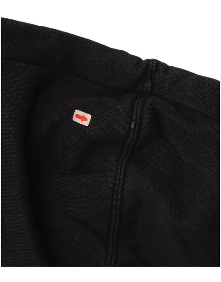 PUMA Damen Graphic Zip Hoodie Pullover UK 10 Small Schwarz Baumwolle