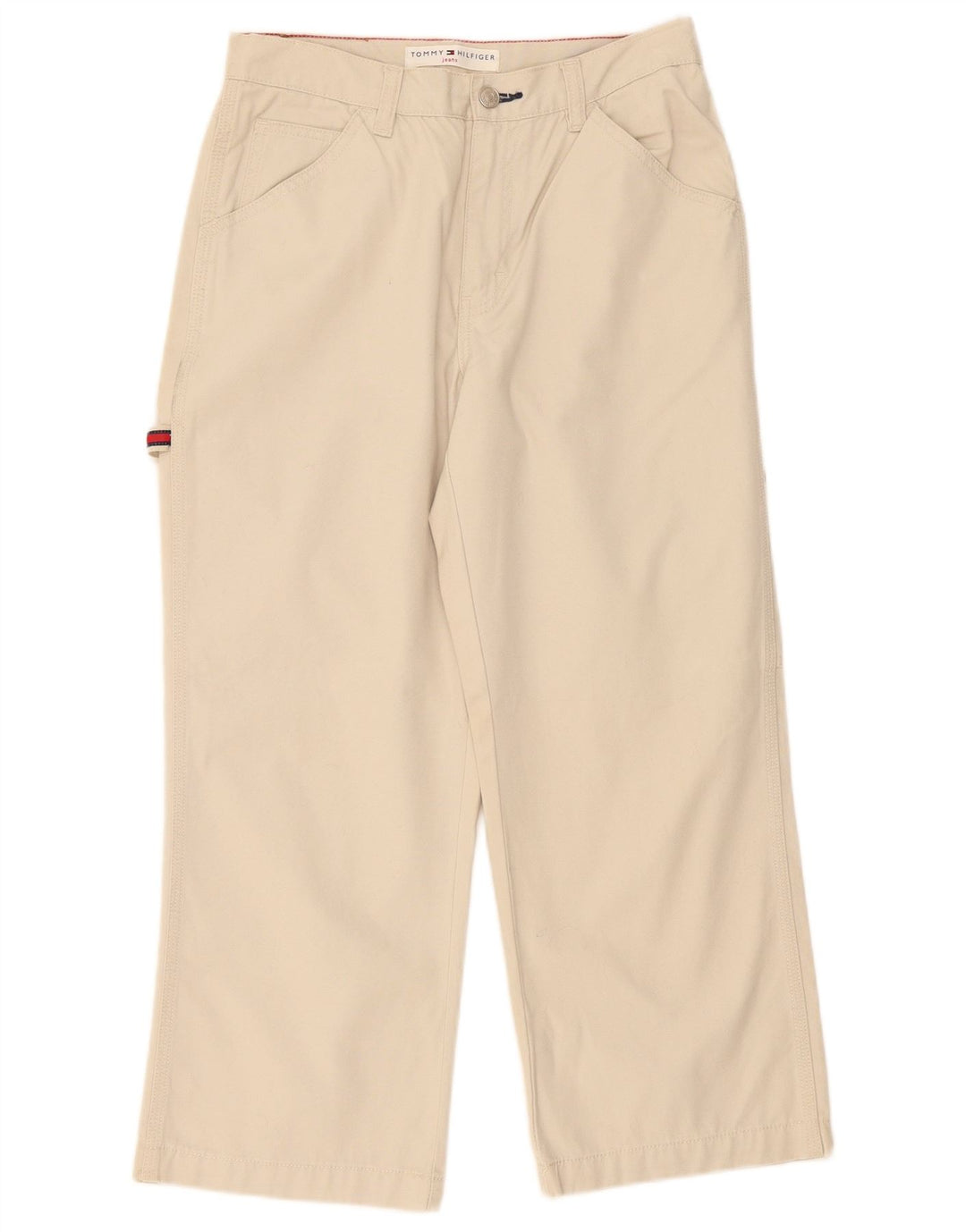 Tommy Hilfiger Damen Cargo-Cropped-Hose US 6 Medium W28 L24 Weiß