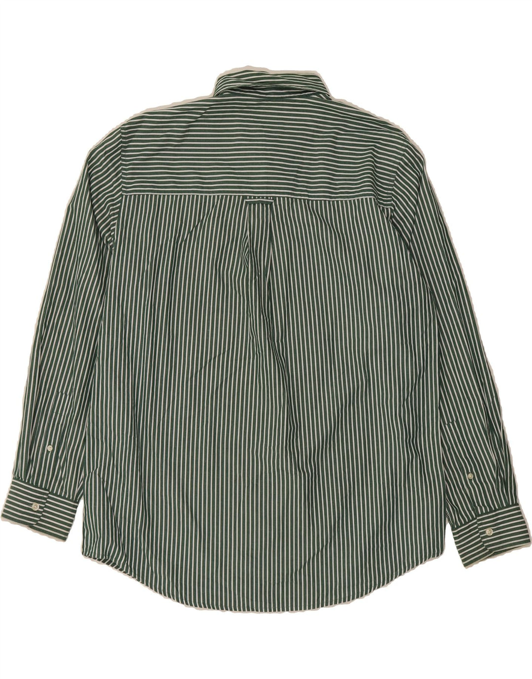 CHAPS Mens Shirt Large Green Pinstripe Cotton Vintage Chaps and Second-Hand Chaps from Messina Hembry 