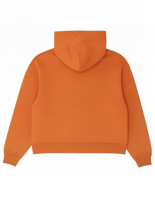 Calvin Klein Jeans Damen Kapuzenpullover UK 16 Large Orange Baumwolle