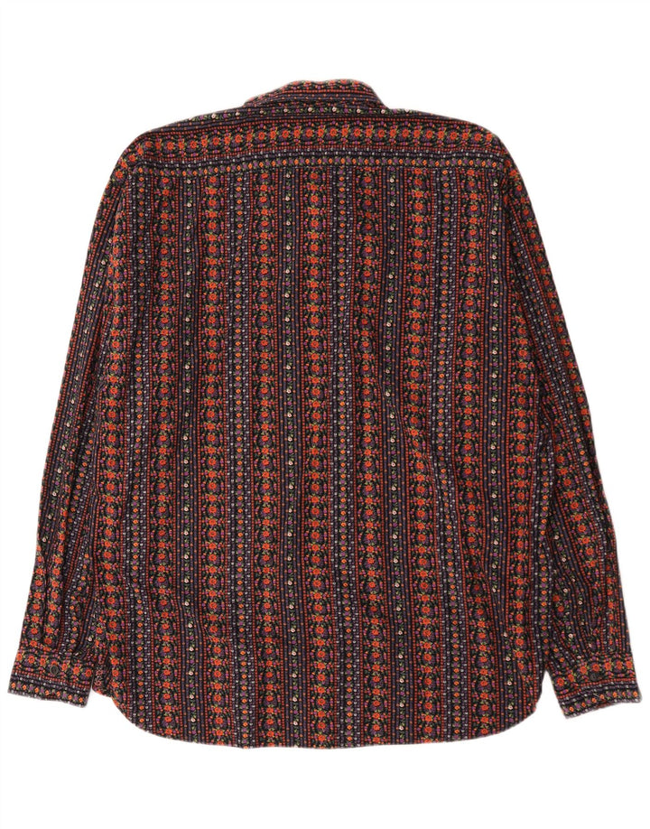 Vintage Herrenhemd XL Mehrfarbig Geometrisch