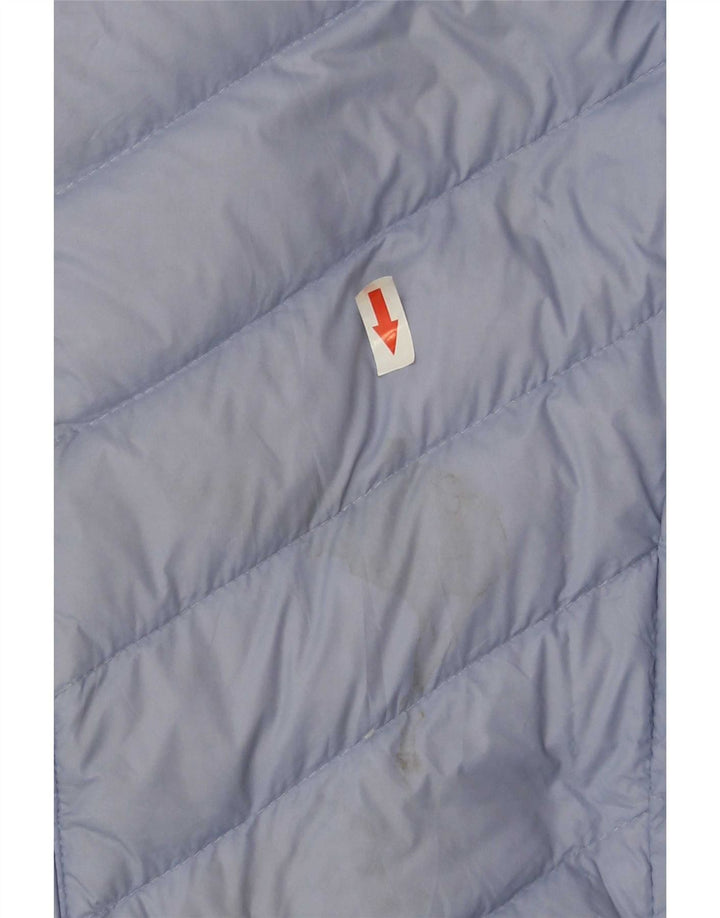 Marks & Spencer Damen Wattierte Jacke UK 12 Mittelblaues Polyamid