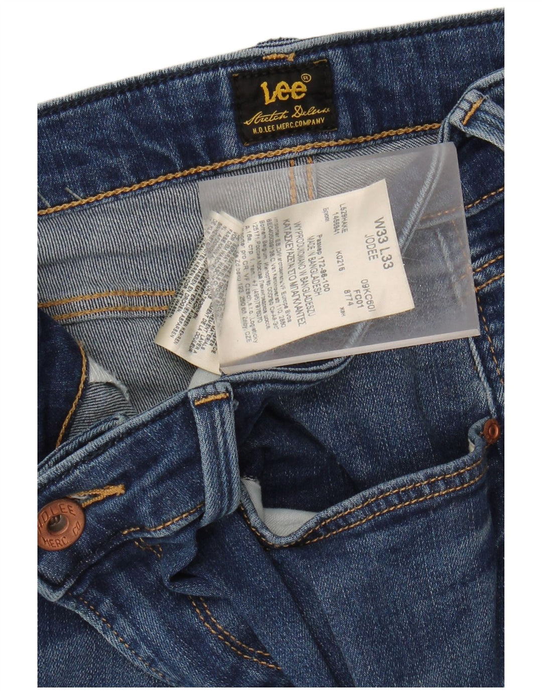 Lee Damen Jodee Skinny Jeans W33 L28 Blaue Baumwolle
