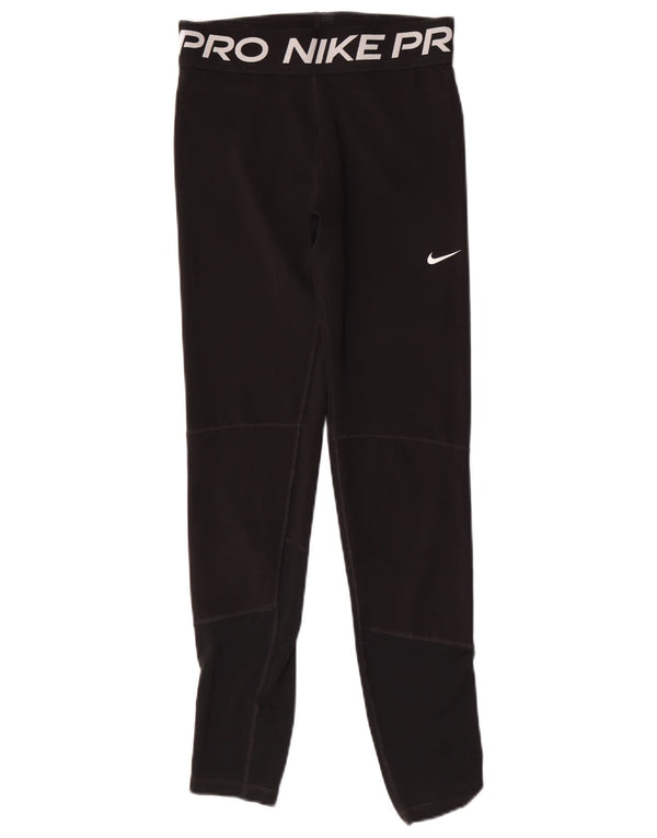 Nike Dri Fit Grafik-Leggings für Mädchen, 13–14 Jahre, XL, Schwarz