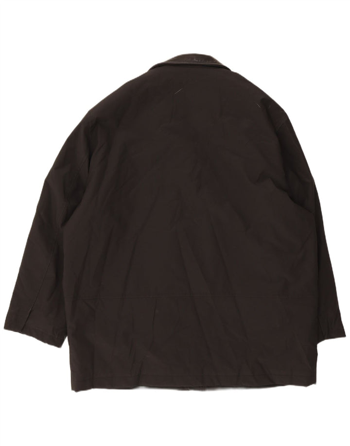 Hugo Boss Herrenmantel EU 52 XL Schwarz Polychlorid