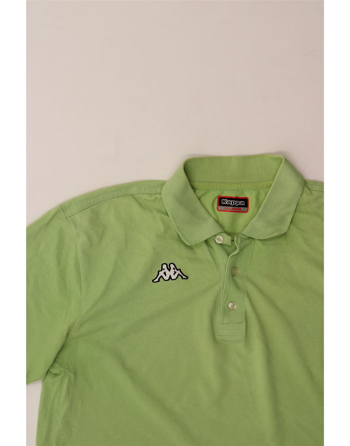 KAPPA Mens Polo Shirt 2XL Green Vintage Kappa and Second-Hand Kappa from Messina Hembry 