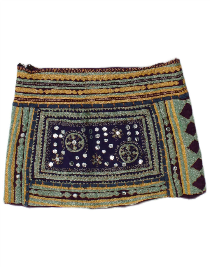 Zara Damen Minirock Medium W28 Mehrfarbig Geometrisch