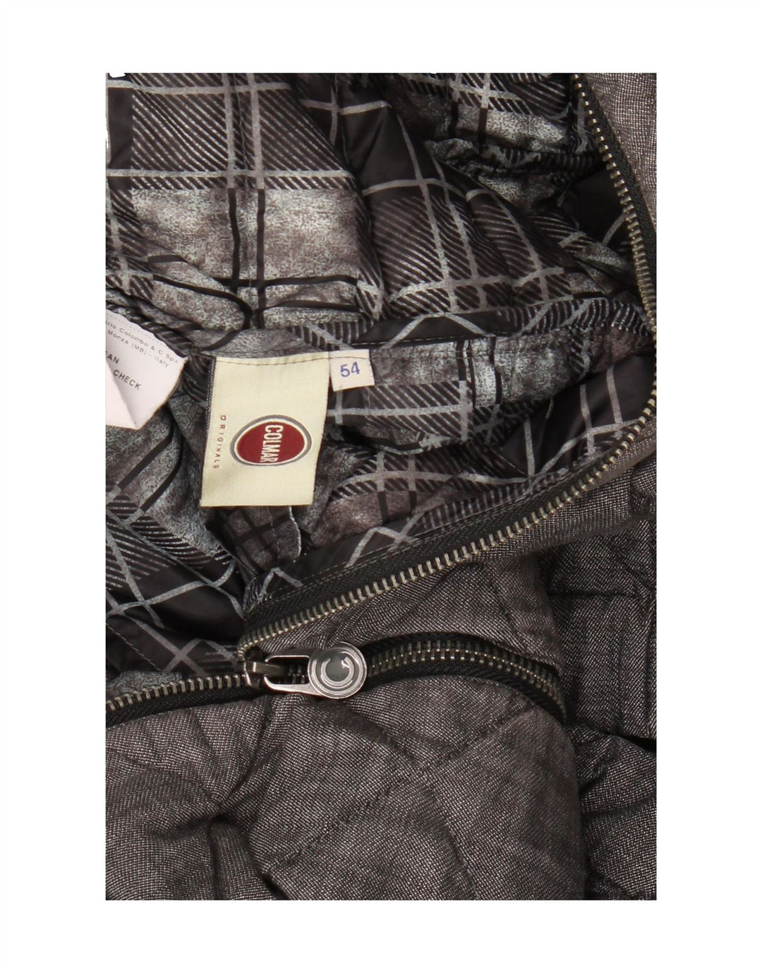 COLMAR Mens Quilted Jacket IT 54 Large Grey Vintage Colmar and Second-Hand Colmar from Messina Hembry 