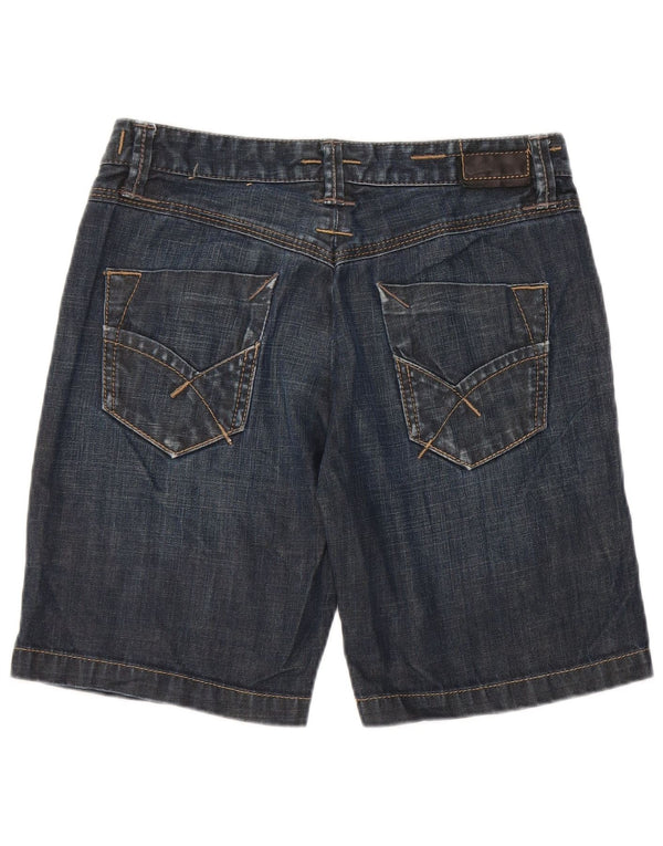 Gas Damen Jeansshorts W27 Small Marineblaue Baumwolle