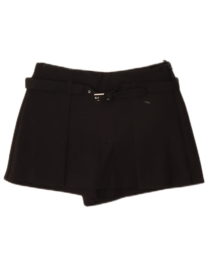 Zara Damen Freizeitshorts XS W24 Schwarz Polyester