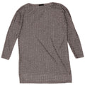 Zara Damen Top Langarm UK 12 Mittelgrau