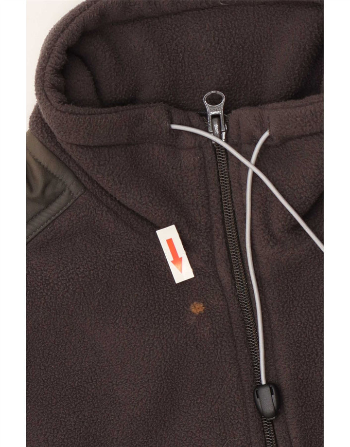 Lotto Herren-Fleecepullover mit Reißverschluss, klein, grau, Farbblock, Polyester