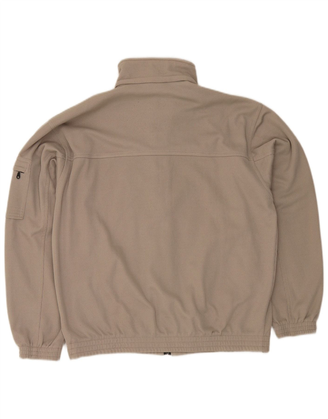 Diadora Herren-Trainingsanzug-Top-Jacke, UK 40, mittelbeigefarbenes Polyester