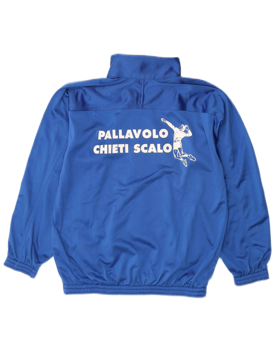 CHAMPION Jungen-Trainingsanzugoberteil mit Grafik, 11–12 Jahre, blaues Polyester