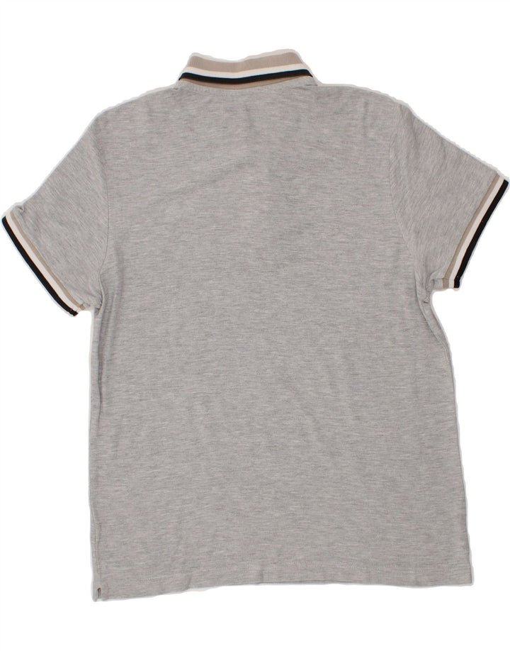 LOTTO Mens Polo Shirt Medium Grey Vintage Lotto and Second-Hand Lotto from Messina Hembry 