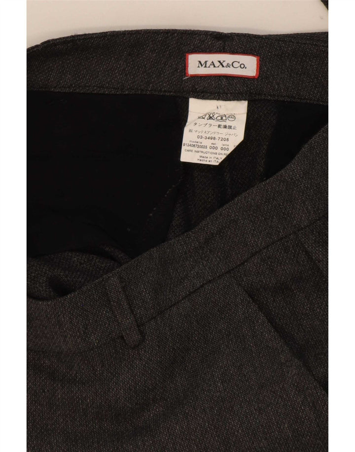 Max & Co. Schmale, verkürzte Damenhose W30 L25 Grau