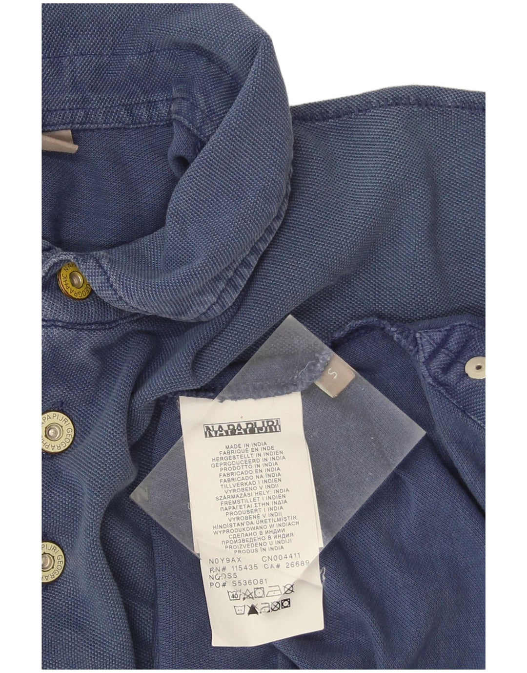 Napapijri Herren-Poloshirt, klein, marineblau, Baumwolle