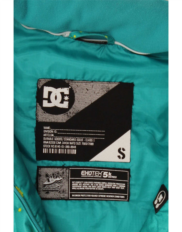 Gepolsterte Jacke für Herren von DC, klein, Türkis, Farbblock-Polyester