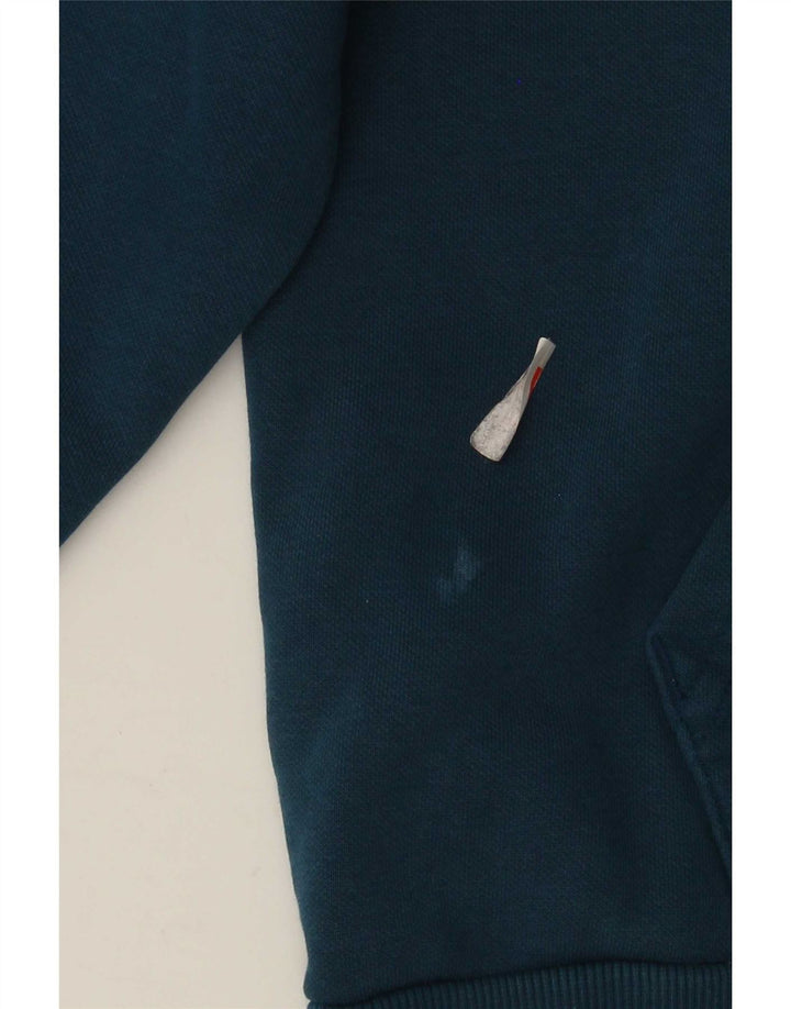Puma Herren-Kapuzenpullover mit Grafik, groß, aus blauer Baumwolle