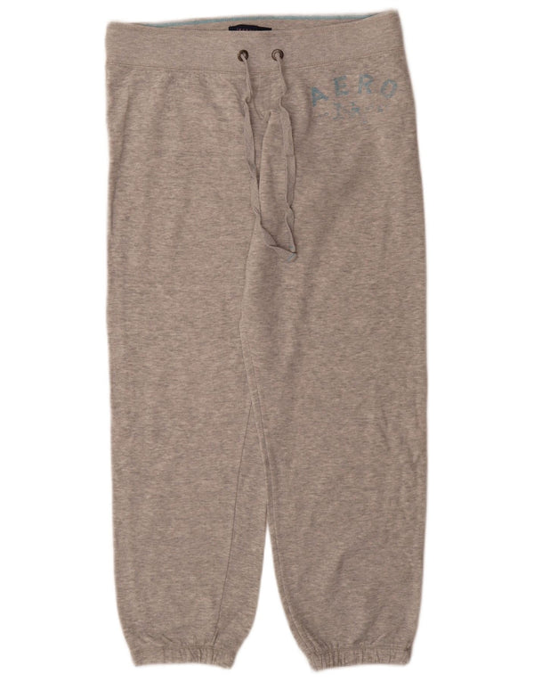 Aeropostale Damen-Trainingshose, Jogginghose, UK 14, mittelgrau meliert