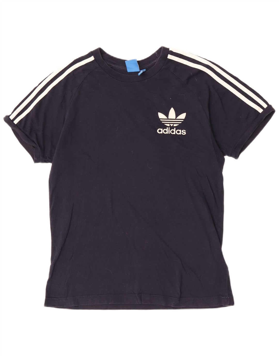 Adidas Herren Kurzarm-T-Shirt, mittelgroß, Marineblau, Baumwolle