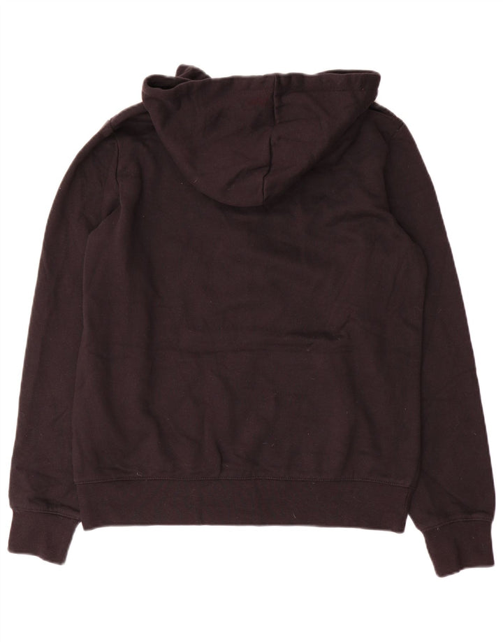 Champion Womens Graphic Hoodie Pullover UK 14 Mittelschwarze Baumwolle