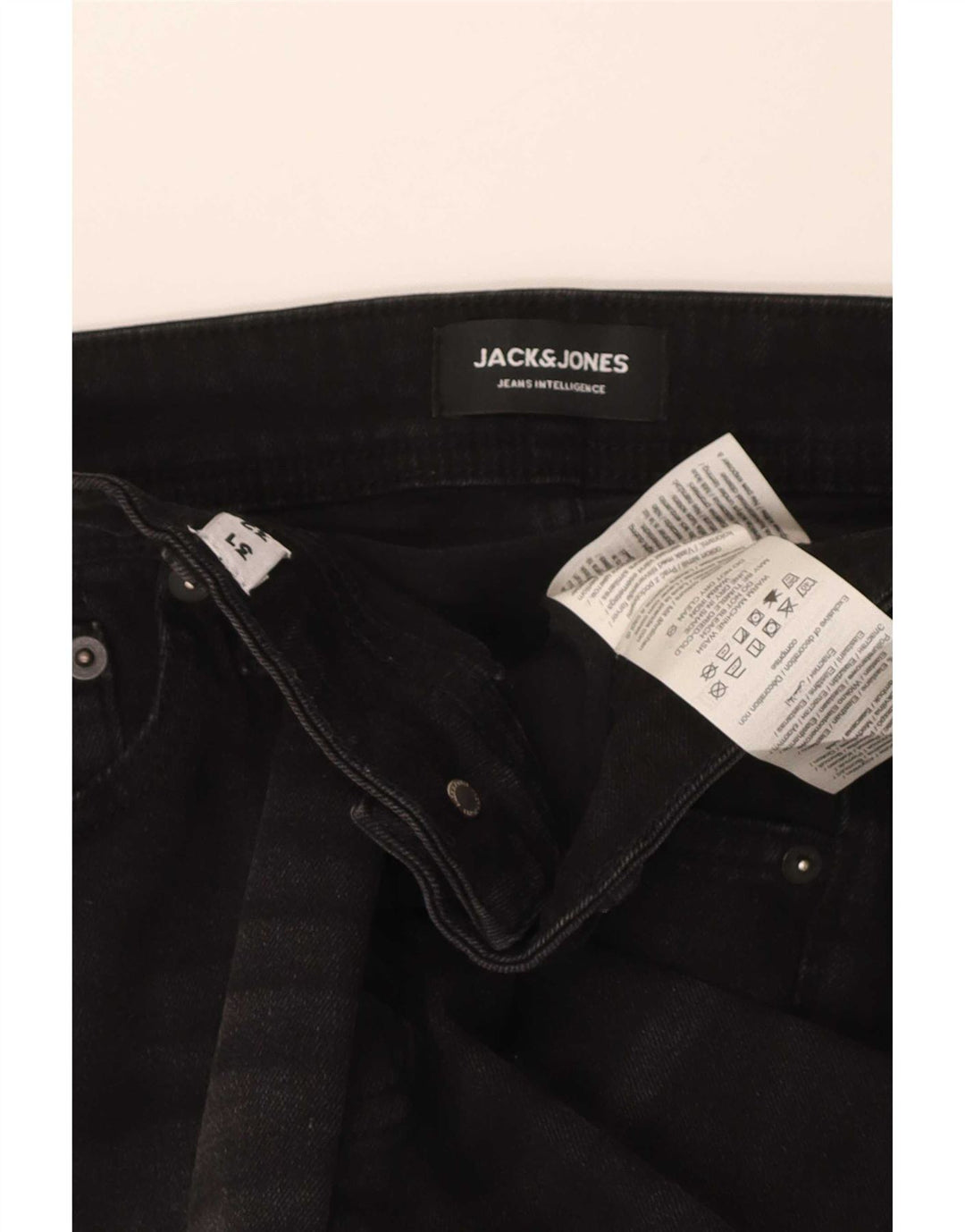 Jack & Jones Herren GLENN Slim Jeans W31 L32 Schwarze Baumwolle