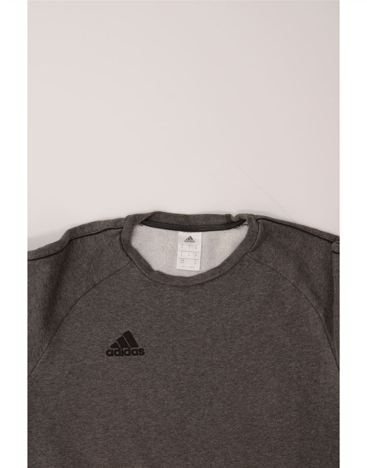 ADIDAS Mens Sweatshirt Jumper Medium Grey Cotton Vintage Adidas and Second-Hand Adidas from Messina Hembry 