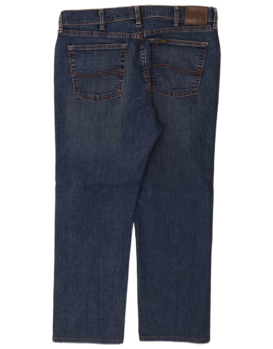 Lee Herren Straight Jeans W34 L29 Blaue Baumwolle