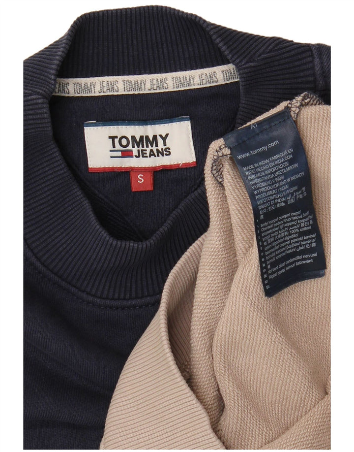 Tommy Hilfiger Herren-Sweatshirt mit Grafik, klein, Marineblau, Farbblock