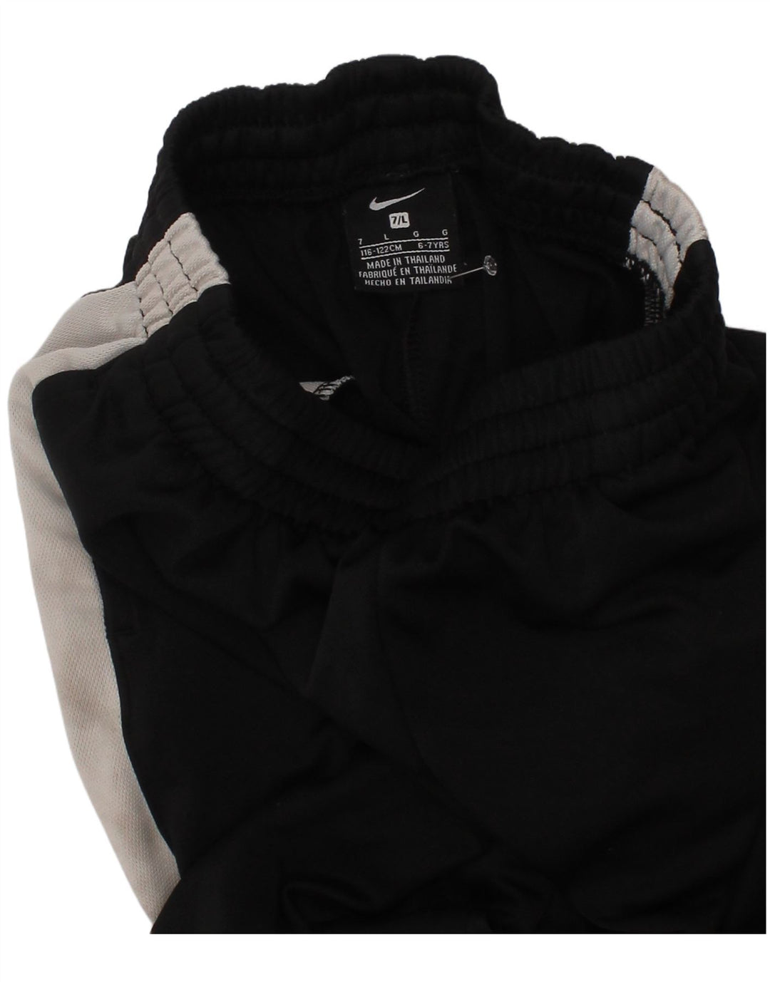 Nike Jungen-Trainingshose, 6–7 Jahre, groß, schwarzes Farbblock-Polyester