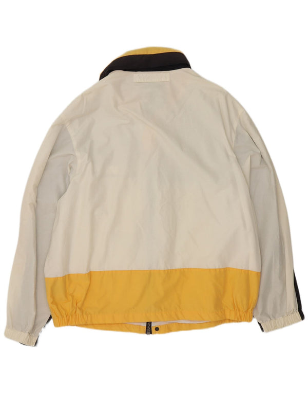 Nautica Herren-Regenjacke mit grafischer Kapuze, UK 44, 2XL, mehrfarbig, Farbblock